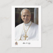 De Visite Prière pour le Pape Léon XIV Carte Sainte (Devant)