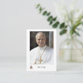 De Visite Prière pour le Pape Léon XIV Carte Sainte (Debout devant)