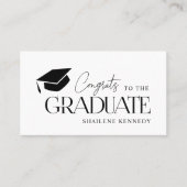 De Visite QR Code Moderne Graduation College Carte d'analyse (Devant)