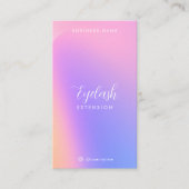 De Visite Rainbow Holographic Eyelash Extensions Carte (Devant)