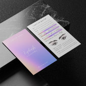 De Visite Rainbow Holographic Eyelash Extensions Carte