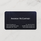 De Visite Red Carpet Événements spéciaux Planificateur Carte (Dos)