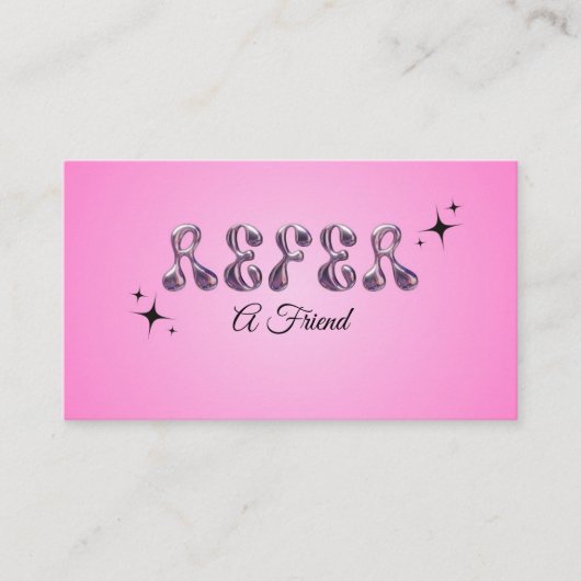 De Visite Référer une carte d'ami (Devant)