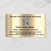 De Visite Remise Insertion Carte 20$ Code QR en ligne Gold (Dos)
