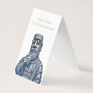 De Visite Restez Cool Restez Légendaire Carte Pliée Art Vint