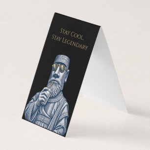 De Visite Restez Cool Restez Légendaire Carte Pliée Art Vint