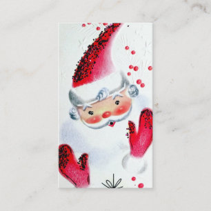 De Visite Rétro Noël vintage Père Noël ajoutent la carte