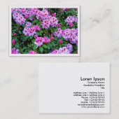 De Visite Rhododendrons, Mini Carte photo (Devant / Derrière)