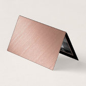 De Visite Rose Gold Foil & Script Photo Enregistrer La Carte (Dos)