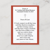 De Visite Saint-Cardinal John Henry Newman Carte Sainte Cath (Dos)