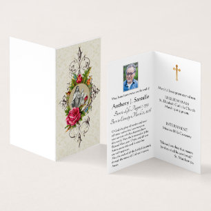 De Visite Saint Therese Funeral Prayer Memorial Carte Sainte