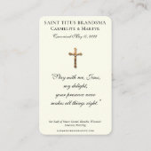 De Visite Saint Titus Brandsma Carmelite Priest Carte Sainte (Dos)