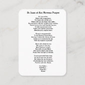 De Visite Sainte Jeanne d'Arc Michael Catherine Carte Sainte (Dos)