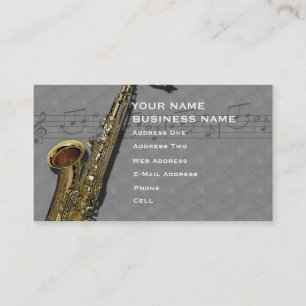 De Visite Saxophone - carte d'industrie musicale