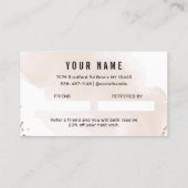 De Visite Simple Gold référencez une carte d'ami (Dos)