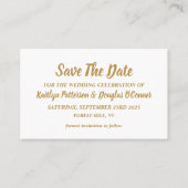 De Visite Simple & Moderne, Enregistrer La Carte Date (Devant)