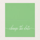 De Visite Simple Script Modifier La Carte Date (Extérieur déplié)