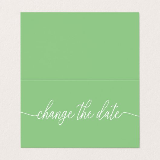 De Visite Simple Script Modifier La Carte Date (Extérieur déplié)