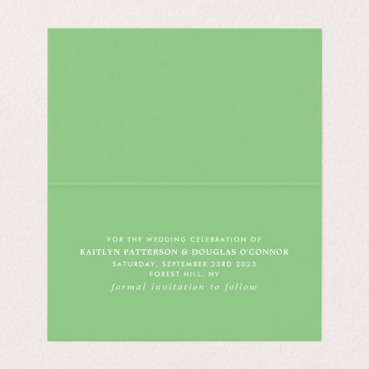 De Visite Simple Script Modifier La Carte Date (Intérieur déplié)