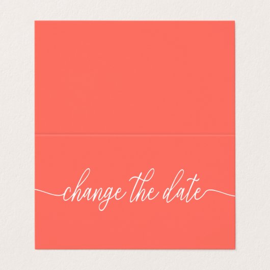 De Visite Simple Script Modifier La Carte Date (Extérieur déplié)