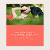 De Visite Simple Script Photo Enregistrer La Carte Date (Intérieur déplié)