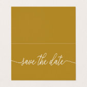 De Visite Simple Script Photo Enregistrer La Carte Date (Extérieur déplié)