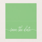 De Visite Simple Script Photo Enregistrer La Carte Date (Extérieur déplié)