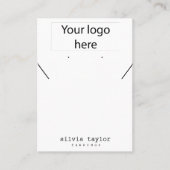 De Visite Simple Votre logo collier carte d'affichage (Devant)