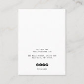 De Visite Simple Votre logo collier carte d'affichage (Dos)