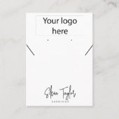 De Visite Simple Votre logo Collier Elevage Carte d'affichag (Devant)