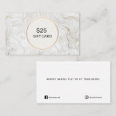 De Visite Simple Wood 25 $ Carte cadeau remise (Devant / Derrière)