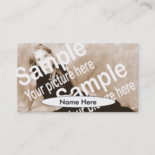 De Visite Simplement carte d'élém. d'ovales (Devant)