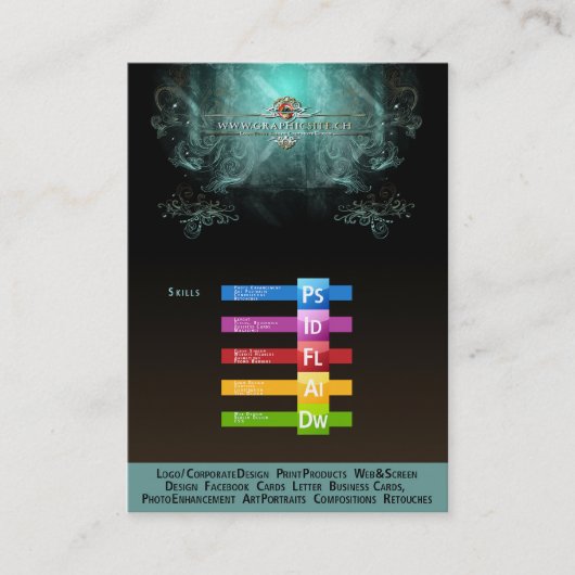 De Visite SITE GRAPHIQUE - Carte d'entreprise / profil (Devant)