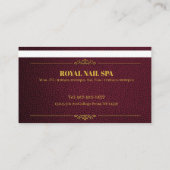 De Visite Spa à ongles, Massage Spa carte cadeau (Dos)