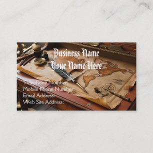 De Visite Steampunk Vintage Vieux Monde Thème Carte