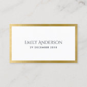 DE VISITE TOUT ÂGE SIMPLE BLACK OR CARTE D'ANNIVERSAIRE (Dos)