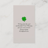 De Visite Une promenade dans la carte commémorative lumineus (Dos)