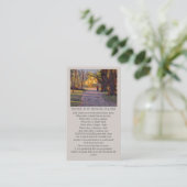 De Visite Une promenade dans la lumière Carte commémorative  (Debout devant)