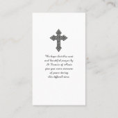 De Visite Une promenade dans la lumière Carte commémorative  (Dos)