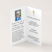 De Visite Vierge Marie Jésus catholique Funérailles Carte Sa (Intérieur)