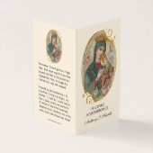 De Visite Vierge Marie Jésus catholique Funérailles Carte Sa (Extérieur)