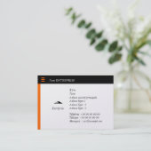 De Visite Votre carte personnalisée (Debout devant)