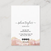 De Visite Votre logo bijoux collier d'oreille carte d'affich (Dos)