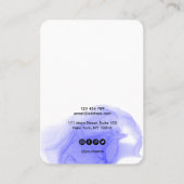 De Visite Votre logo bijoux collier d'oreille carte d'affich (Dos)