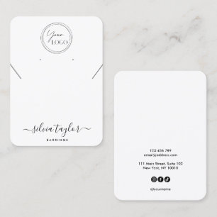 De Visite Votre logo bijoux collier d'oreille carte d'affich