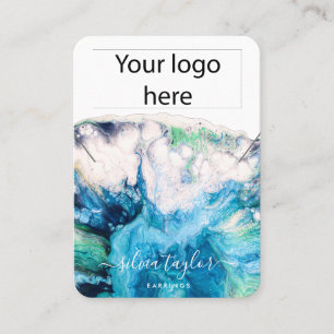 De Visite Votre logo bijoux collier d'oreille carte d'affich