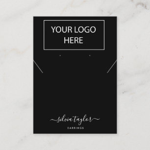 De Visite Votre logo bijoux collier d'oreille carte d'affich