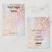 De Visite Votre logo bijoux collier d'oreille carte d'affich (Devant / Derrière)