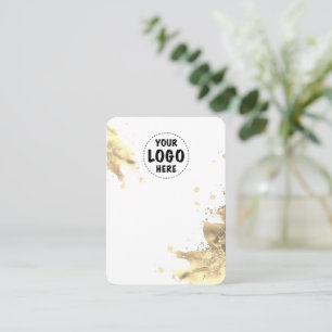 De Visite Votre Logo Carte d'oreille en métal Splash Grand B