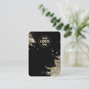 De Visite Votre logo carte d'oreille en métal Splash Grand n